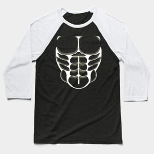Superhero Body (white) Baseball T-Shirt
